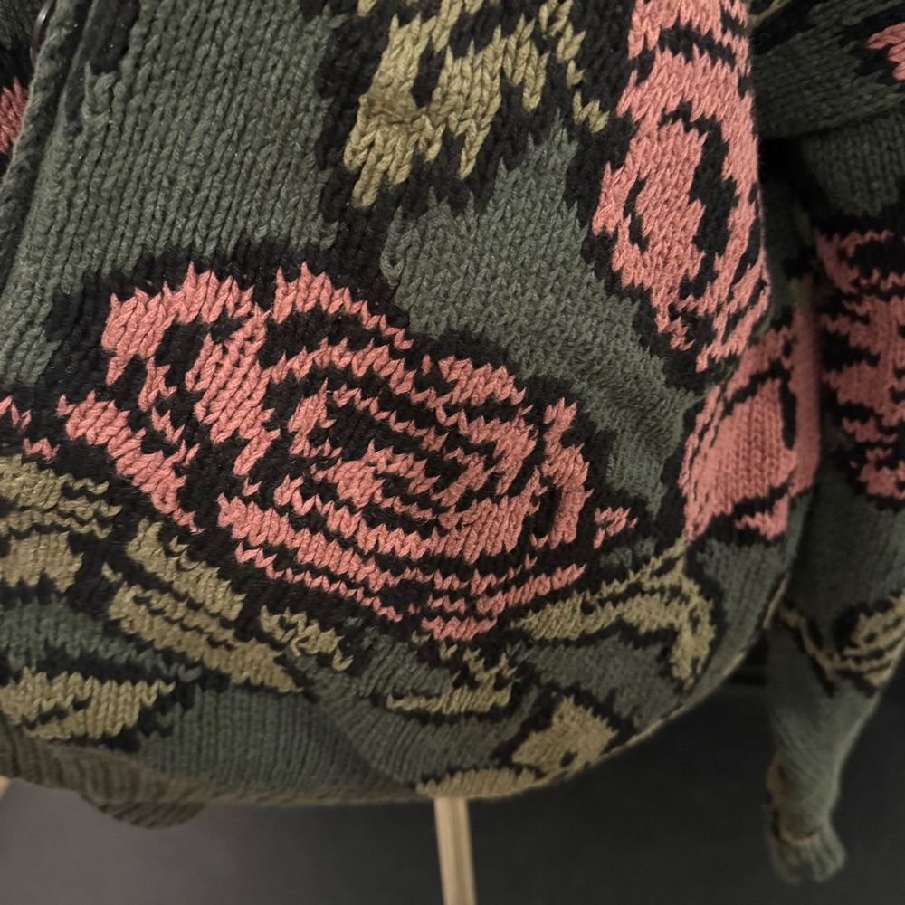 🌹 Vintage Nancy Vale Floral Knit Cardigan (Medium) 🌹 - Picture 2 of 12